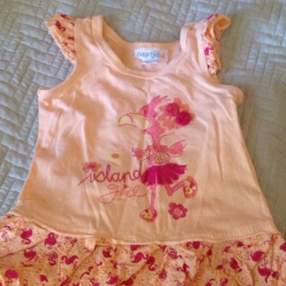 NAARTJIE PINK FLAMINGO DRESS - Picture 2 of 2